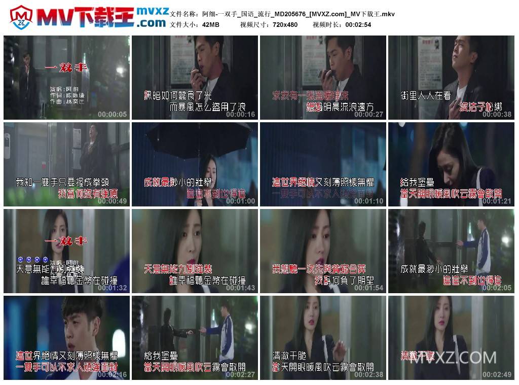 阿细-一双手_国语_流行_MD205676